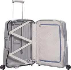 Samsonite Reiskoffer - S'CURE SPINNER 55/20 (Handbagage) Zilverkleurig -Reisopslagwinkel 1200x1185