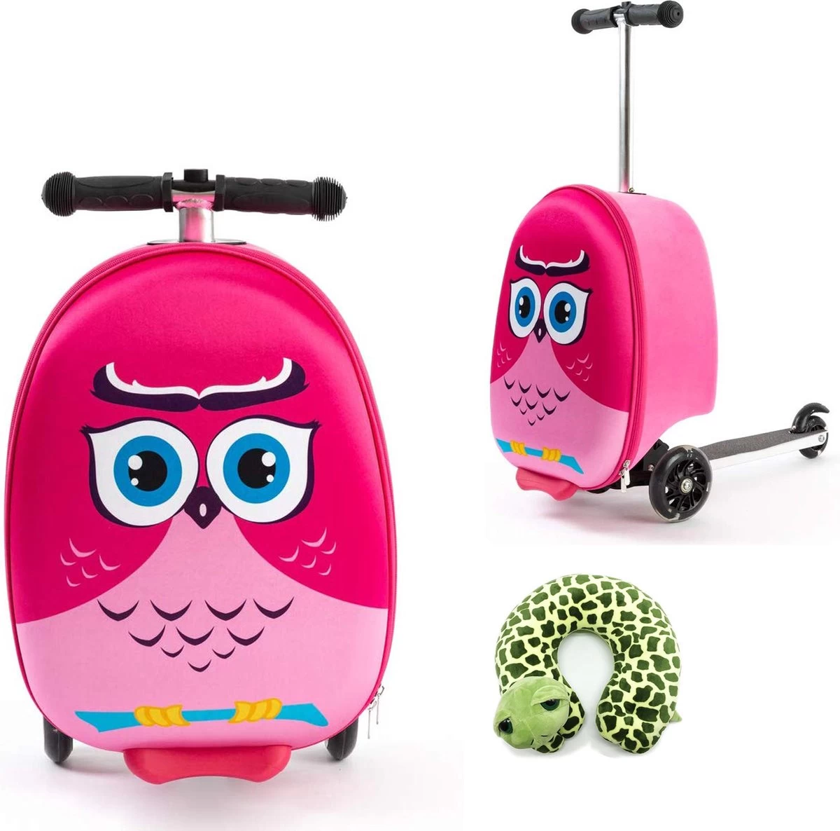 Handbagage Kinderen | Tas Meisje | Roze Uil | Koffer Handbagage | Kinder Koffer Meisjes | Step Meisje | Trolley Kinderen - 50 Kilo - 5 Tot 9 Jaar | Bouncy Box 40x20x25 Cm Incl. Nekkussen Vliegtuig 1 Handbagage Kinderen | Tas Meisje | Roze Uil | Koffer Handbagage | Kinder Koffer Meisjes | Step Meisje | Trolley Kinderen - 50 Kilo - 5 Tot 9 Jaar | Bouncy Box 40x20x25 Cm Incl. Nekkussen Vliegtuig