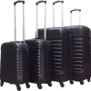 Castillo Quadrant 4 Delige ABS Kofferset - Zwart