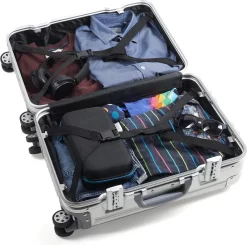 Aluminium Handbagage Koffer Mozzel Darrow - Reiskoffer Met Wielen - 51cm - Harde Koffer - Zilver -Reisopslagwinkel 1200x1190 3