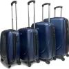 Castillo Travelerz 4 Delige ABS Kofferset - Donkerblauw