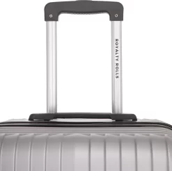 Royalty Rolls Amsterdam Handbagage Koffer 52 Cm - 25 Liter - Zilvergrijs -Reisopslagwinkel 1200x1196 2