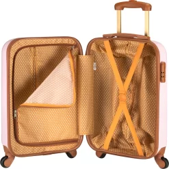 Princess Traveller Trendy Dots - Handbagage Koffer - Roze - S - 55cm -Reisopslagwinkel 1200x1198