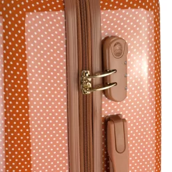 Princess Traveller Trendy Dots - Reiskoffer - Terra - M - 66cm -Reisopslagwinkel 1200x1200 1102