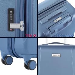 CarryOn Skyhopper Kofferset – TSA Handbagage + Reiskoffer 78cm – Dubbele Wielen - Blauw -Reisopslagwinkel 1200x1200 1223