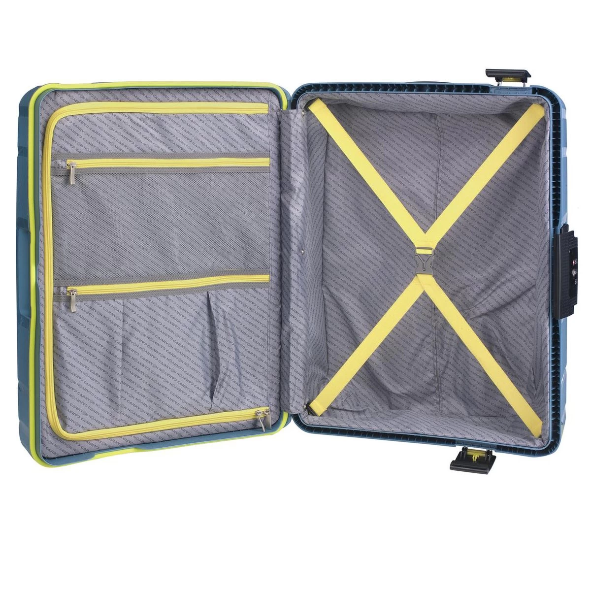 CarryOn Steward Kofferset - 2-delige TSA Trolleyset Met Kliksloten - Dubbele Wielen - Blauw 10 CarryOn Steward Kofferset - 2-delige TSA Trolleyset Met Kliksloten - Dubbele Wielen - Blauw - Afbeelding 10