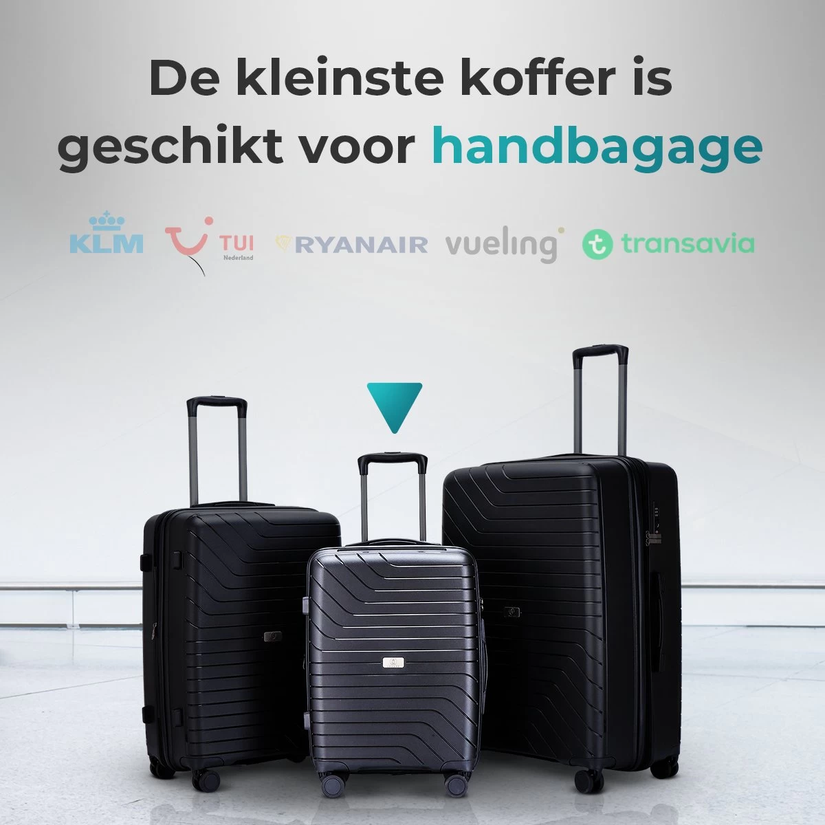 Legage Kofferset - Kofferset 3-Delig - Inclusief TSA Sloten - 1 Handbagage Koffer - Trolley - Zwart 2 Legage Kofferset - Kofferset 3-Delig - Inclusief TSA Sloten - 1 Handbagage Koffer - Trolley - Zwart - Afbeelding 2