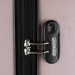 Monzana Hardcase Kofferset 4 Delig - Baseline Beautycase/M/L/XL - Rosé -Reisopslagwinkel 1200x1200 1441
