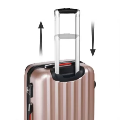 Monzana Hardcase Kofferset 4 Delig - Baseline Beautycase/M/L/XL - Rosé -Reisopslagwinkel 1200x1200 1445