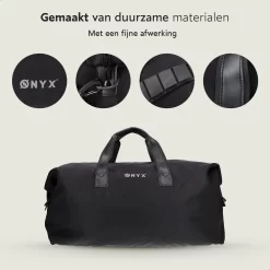 ONYX® Reistas 25L - Lichtgewicht Weekendtas - Sporttas - Waterafstotend En Duurzaam - Zwart -Reisopslagwinkel 1200x1200 1527