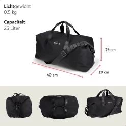 ONYX® Reistas 25L - Lichtgewicht Weekendtas - Sporttas - Waterafstotend En Duurzaam - Zwart -Reisopslagwinkel 1200x1200 1528