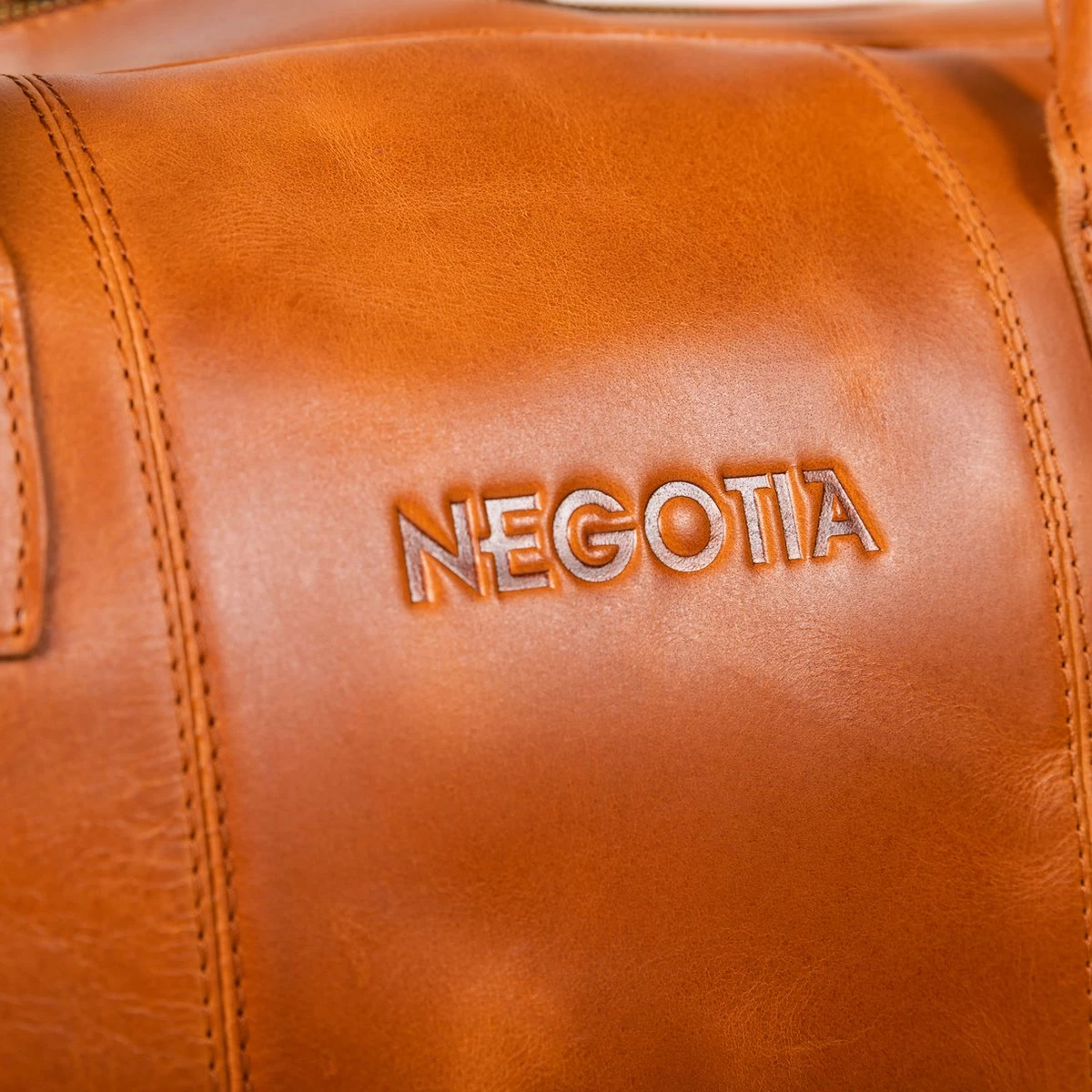 NEGOTIA Delta - Leren Weekendtas - Leren Reistas - Duffel Bag - 100% Luxe Top-Grain Leer - Bruin 5 NEGOTIA Delta - Leren Weekendtas - Leren Reistas - Duffel Bag - 100% Luxe Top-Grain Leer - Bruin - Afbeelding 5