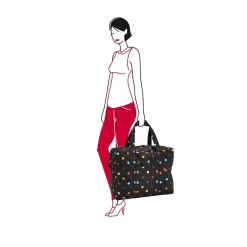 Reisenthel Mini Maxi Touringbag Reistas - Opvouwbaar - 40L - Dots Zwart -Reisopslagwinkel 1200x1200 1587