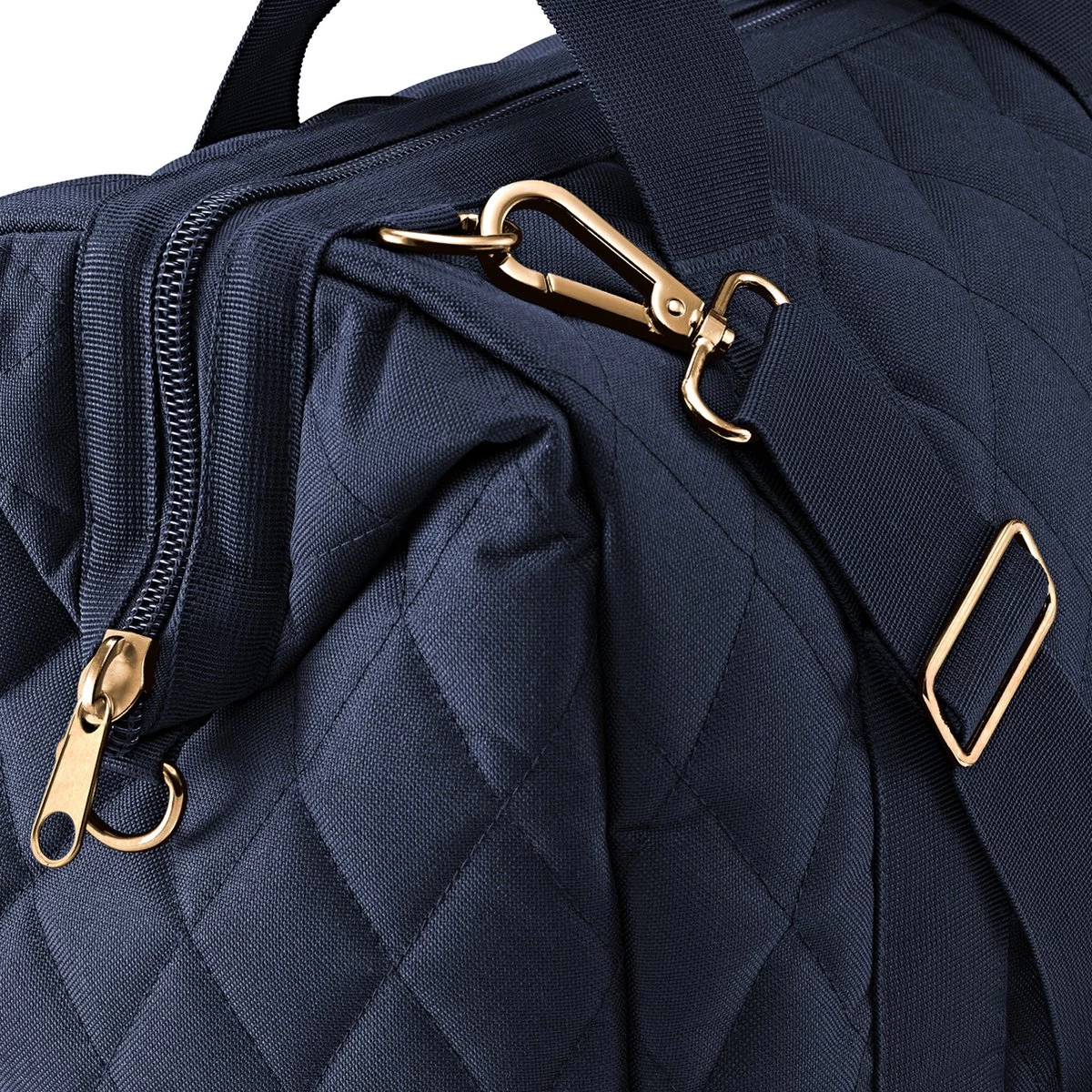Reisenthel Allrounder L Reistas Sporttas - 30L - Rhombus Midnight Gold Blauw 4 Reisenthel Allrounder L Reistas Sporttas - 30L - Rhombus Midnight Gold Blauw - Afbeelding 4