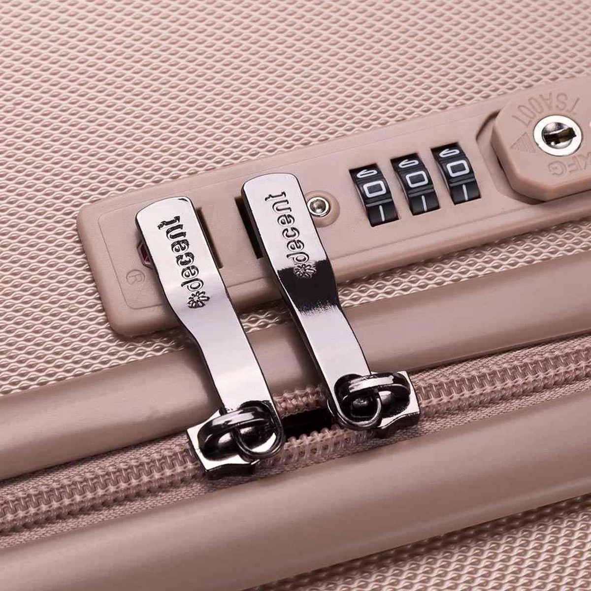 Decent Tranporto-One Handbagage Koffer 55 Cm - Zalmroze 9 Decent Tranporto-One Handbagage Koffer 55 Cm - Zalmroze - Afbeelding 9