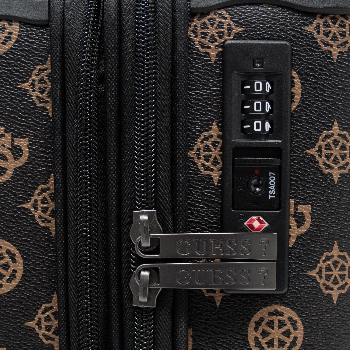 Guess Handbagage Koffer / Trolley / Reiskoffer - 50 Cm - 25 Liter - Wilder - Bruin 3 Guess Handbagage Koffer / Trolley / Reiskoffer - 50 Cm - 25 Liter - Wilder - Bruin - Afbeelding 3