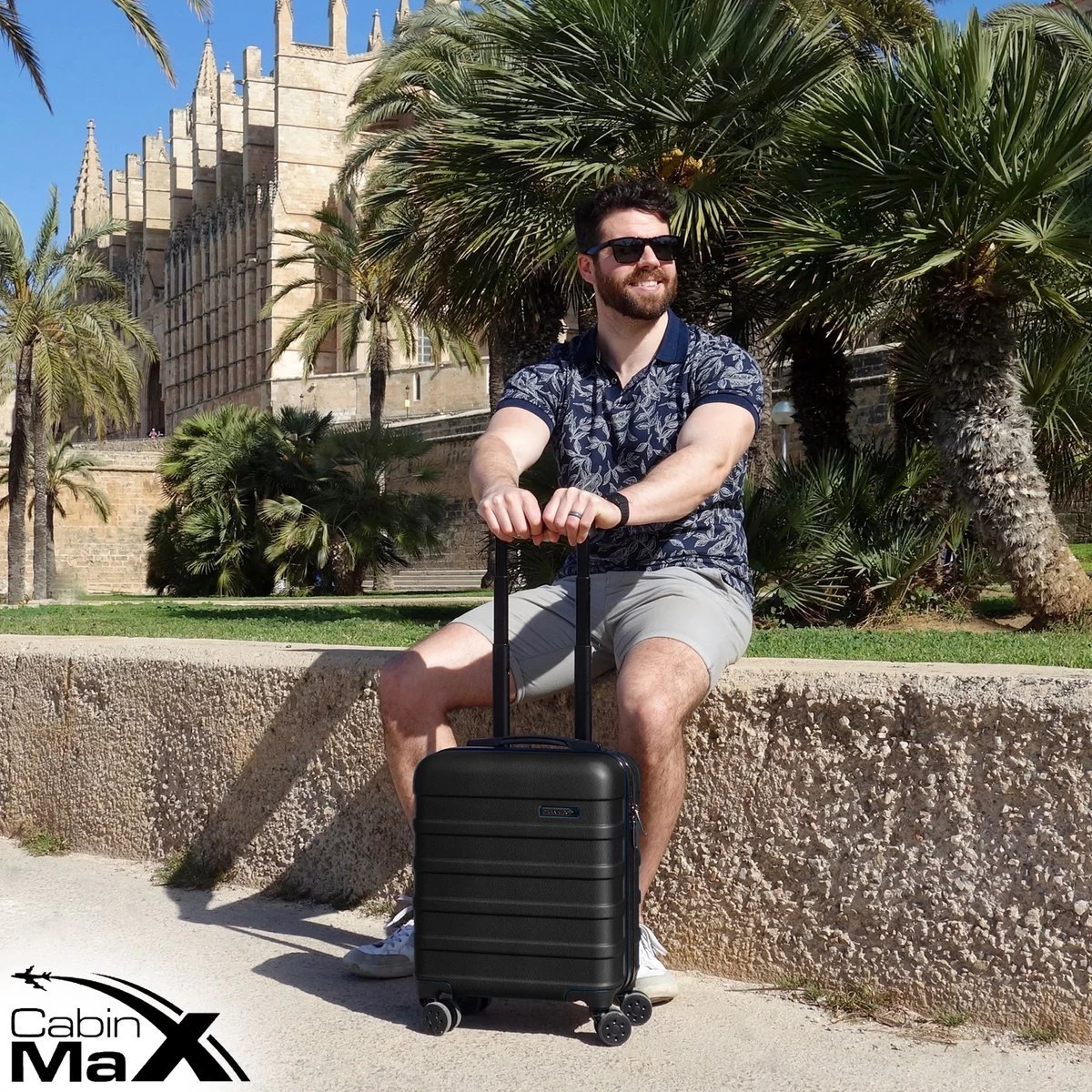 CabinMax Handbagage Koffer - Trolley 30L - Harde Reiskoffer - 45x36x20cm - Lichtgewicht - Groot Capaciteit - Zwart 9 CabinMax Handbagage Koffer - Trolley 30L - Harde Reiskoffer - 45x36x20cm - Lichtgewicht - Groot Capaciteit - Zwart - Afbeelding 9