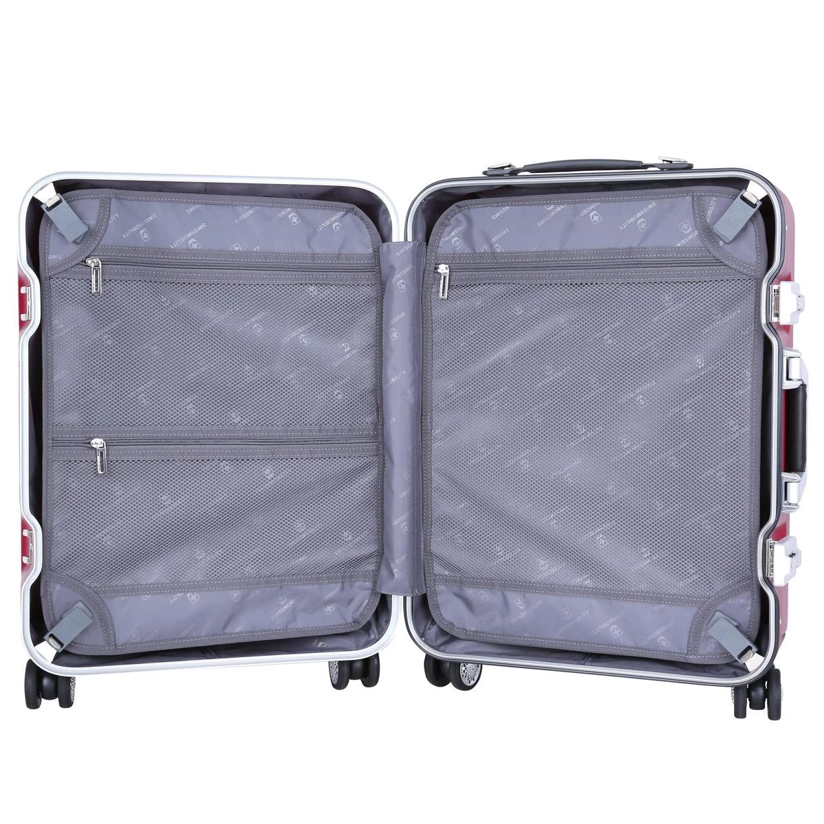 Swissmobility Elite Handbagagekoffer - 55cm Luxe Handbagage Met Dubbele TSA-kliksloten - Blauw 5 Swissmobility Elite Handbagagekoffer - 55cm Luxe Handbagage Met Dubbele TSA-kliksloten - Blauw - Afbeelding 5