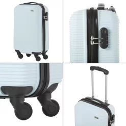 TravelZ Horizon Handbagagekoffer - 54cm Handbagage Trolley Met Gevoerde Binnenkant - Baby Blauw -Reisopslagwinkel 1200x1200 444