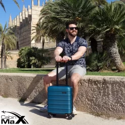 CabinMax Handbagage Koffer - Trolley 30L - Harde Reiskoffer - 45x36x20cm - Lichtgewicht - Groot Capaciteit - Endless Sea -Reisopslagwinkel 1200x1200 469