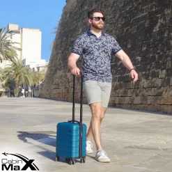 CabinMax Handbagage Koffer - Trolley 30L - Harde Reiskoffer - 45x36x20cm - Lichtgewicht - Groot Capaciteit - Endless Sea -Reisopslagwinkel 1200x1200 470