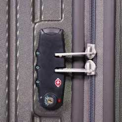 ©TROLLEYZ - Florence No.7 - Trolley - 55cm Met TSA Slot - Dubbele Wielen - 360° Spinners - 100% ABS - Handbagage Koffer In Cloudy Grey -Reisopslagwinkel 1200x1200 473