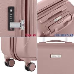 CarryOn Skyhopper Handbagage Koffer 55cm – TSA Trolley - Old Pink -Reisopslagwinkel 1200x1200 478