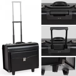Tectake Business - Pilotenkoffer - 43 Cm - Zwart -Reisopslagwinkel 1200x1200 489