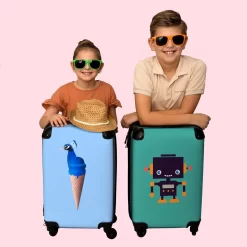 NoBoringSuitcases.com® Koffer - Reiskoffer Met Wielen - Pauw - IJshoorntjes - Blauw - IJs - Vogel - Handbagage Trolley - Past Binnen 55x40x20 Cm En 55x35x25 Cm - Fotokoffer 16 NoBoringSuitcases.com® Koffer - Reiskoffer Met Wielen - Pauw - IJshoorntjes - Blauw - IJs - Vogel - Handbagage Trolley - Past Binnen 55x40x20 Cm En 55x35x25 Cm - Fotokoffer -Reisopslagwinkel 1200x1200 49