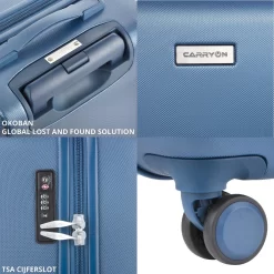CarryOn Skyhopper Handbagage En Beautycase - 55cm TSA Trolley En Make-up Koffer - Blauw 13 CarryOn Skyhopper Handbagage En Beautycase - 55cm TSA Trolley En Make-up Koffer - Blauw -Reisopslagwinkel 1200x1200 504