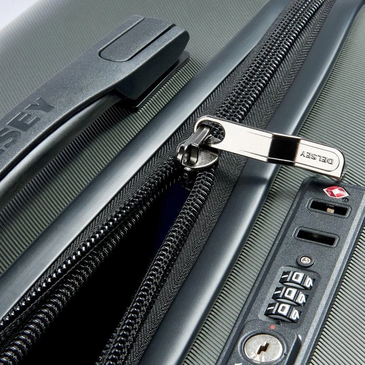 Delsey Comete+ Handbagage Koffer - 55 Cm - Groen 4 Delsey Comete+ Handbagage Koffer - 55 Cm - Groen - Afbeelding 4