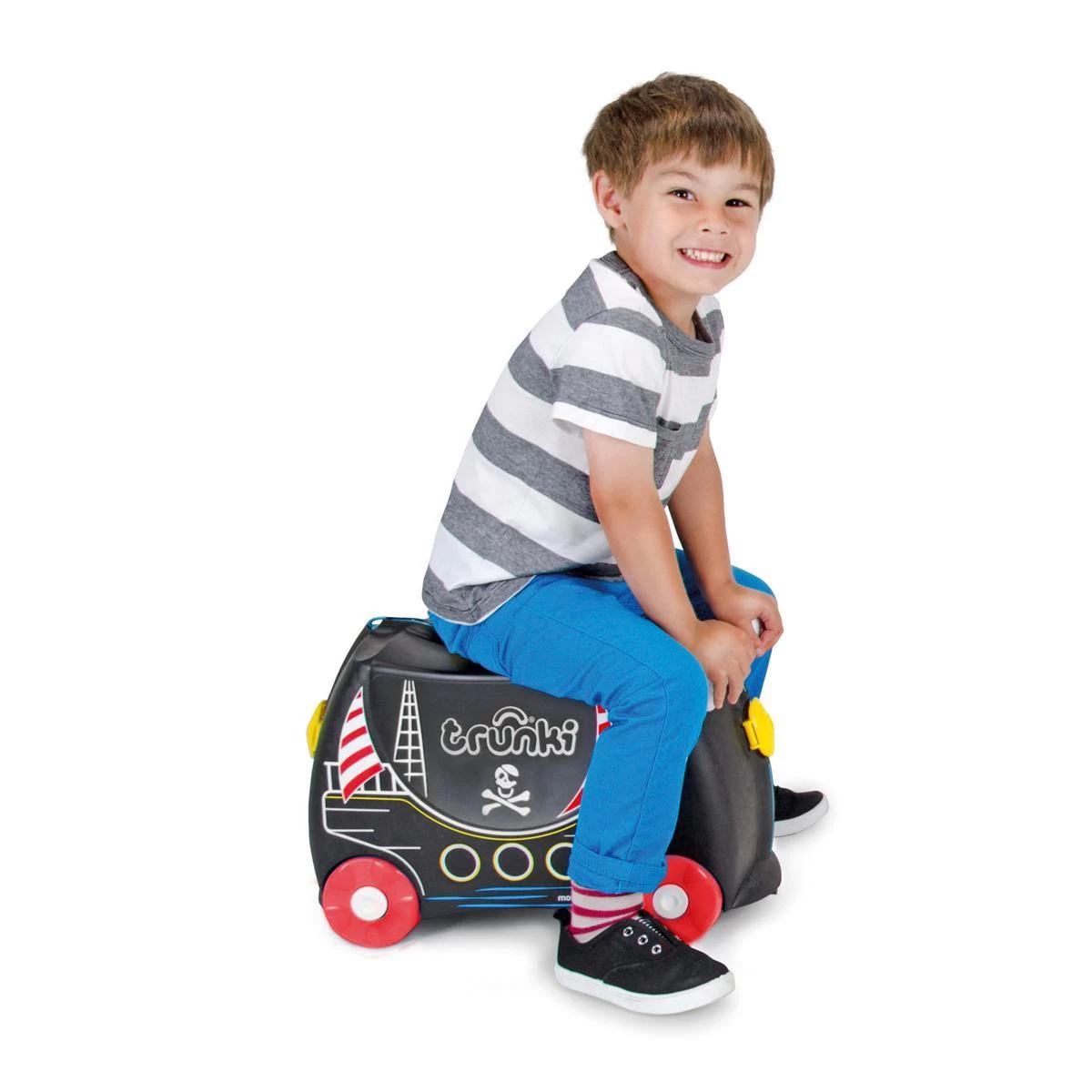Trunki Ride-On Handbagage Koffer 46 Cm - Piraat Pedro 9 Trunki Ride-On Handbagage Koffer 46 Cm - Piraat Pedro - Afbeelding 9