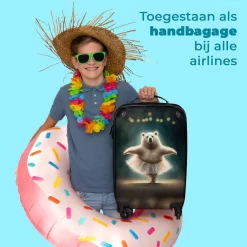 NoBoringSuitcases.com® Koffer - Beer - Rok - Ballet - Licht - Portret - Trolley Op Wieltjes - Reiskoffer - Past Binnen 55x40x20 Cm En 55x35x25 Cm - Handbagagekoffer - Fotokoffer -Reisopslagwinkel 1200x1200 635