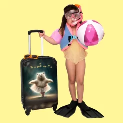 NoBoringSuitcases.com® Koffer - Beer - Rok - Ballet - Licht - Portret - Trolley Op Wieltjes - Reiskoffer - Past Binnen 55x40x20 Cm En 55x35x25 Cm - Handbagagekoffer - Fotokoffer -Reisopslagwinkel 1200x1200 636