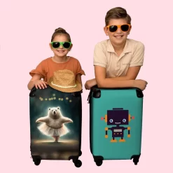 NoBoringSuitcases.com® Koffer - Beer - Rok - Ballet - Licht - Portret - Trolley Op Wieltjes - Reiskoffer - Past Binnen 55x40x20 Cm En 55x35x25 Cm - Handbagagekoffer - Fotokoffer -Reisopslagwinkel 1200x1200 637