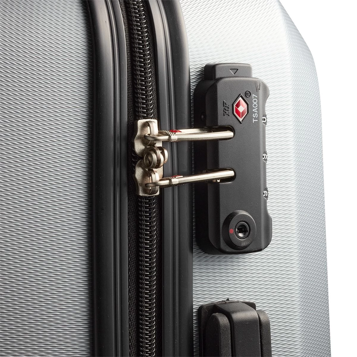 Swiss - Lausanne - Handbagage Koffer - 4 Wielen - TSA-Cijferslot - Zilver 5 Swiss - Lausanne - Handbagage Koffer - 4 Wielen - TSA-Cijferslot - Zilver - Afbeelding 5