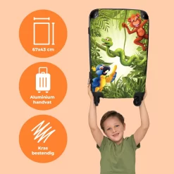 NoBoringSuitcases.com® Koffer Groot - Jungle - Dieren - Groen - Kinderen - Trolley Koffer Met TSA-slot - Met Wielen - 90 Liter - Reiskoffer - 66 Cm 10 NoBoringSuitcases.com® Koffer Groot - Jungle - Dieren - Groen - Kinderen - Trolley Koffer Met TSA-slot - Met Wielen - 90 Liter - Reiskoffer - 66 Cm -Reisopslagwinkel 1200x1200 690