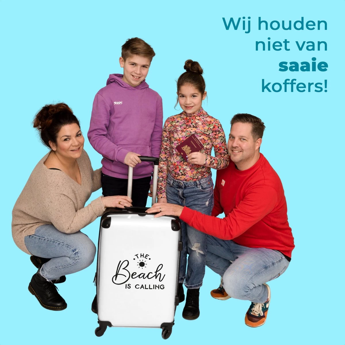 NoBoringSuitcases.com® Koffer Groot - Tekst - Strand - The Beach Is Calling - Zwart Wit - Vakantie - Trolley Koffer Met TSA-slot - Met Wielen - 90 Liter - Reiskoffer - 66 Cm 5 NoBoringSuitcases.com® Koffer Groot - Tekst - Strand - The Beach Is Calling - Zwart Wit - Vakantie - Trolley Koffer Met TSA-slot - Met Wielen - 90 Liter - Reiskoffer - 66 Cm - Afbeelding 5