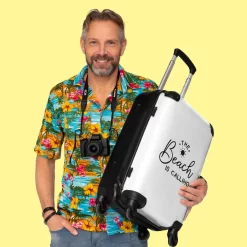 NoBoringSuitcases.com® Koffer Groot - Tekst - Strand - The Beach Is Calling - Zwart Wit - Vakantie - Trolley Koffer Met TSA-slot - Met Wielen - 90 Liter - Reiskoffer - 66 Cm 13 NoBoringSuitcases.com® Koffer Groot - Tekst - Strand - The Beach Is Calling - Zwart Wit - Vakantie - Trolley Koffer Met TSA-slot - Met Wielen - 90 Liter - Reiskoffer - 66 Cm -Reisopslagwinkel 1200x1200 727