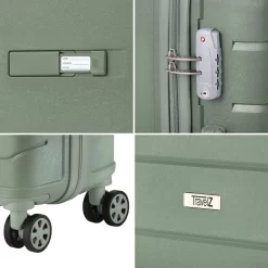 TravelZ Big Bars Reiskoffer 78 Cm Met Dubbele Wielen - Trolley Koffer Met TSA-slot - Olijf -Reisopslagwinkel 1200x1200 843