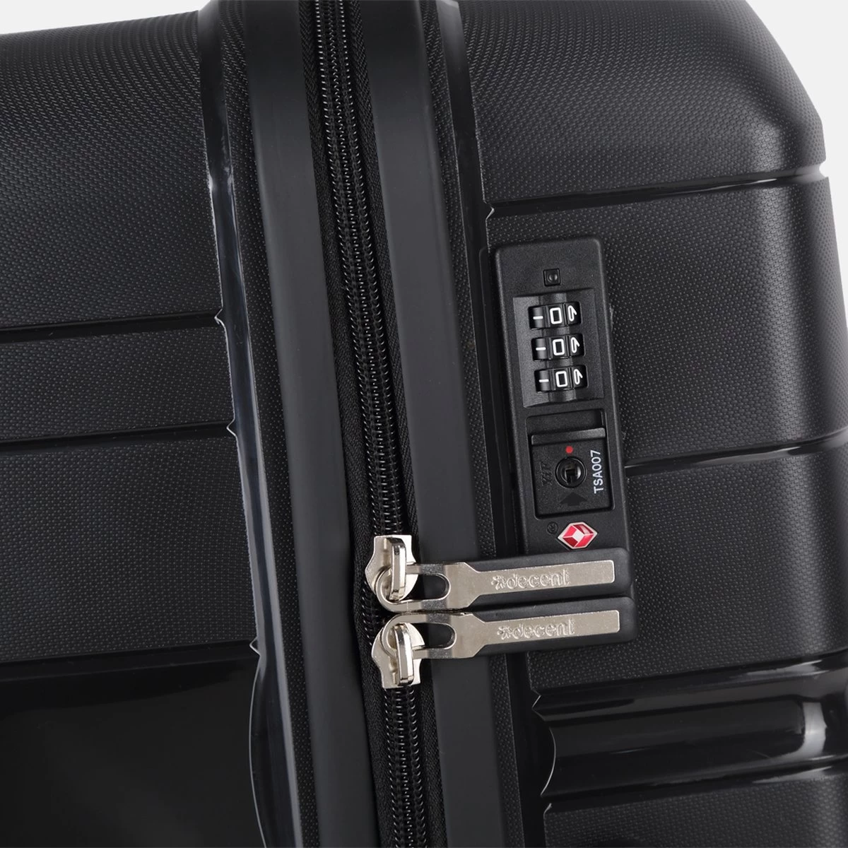 Decent ONE-CITY Large Koffer - 76 Cm - TSA Slot - Zwart 3 Decent ONE-CITY Large Koffer - 76 Cm - TSA Slot - Zwart - Afbeelding 3