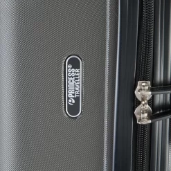 Princess Traveller Hollywood - Reiskoffer - Antraciet - M - 68cm -Reisopslagwinkel 1200x1200 901