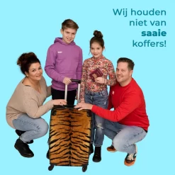 NoBoringSuitcases.com® Koffer Groot - Tijger - Wilde Dieren - Tijgerprint - Design - Trolley Koffer Met TSA-slot - Met Wielen - 90 Liter - Reiskoffer - 66 Cm -Reisopslagwinkel 1200x1200 930