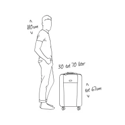 Eastpak TRANZSHELL M Reiskoffer (67 X 42 X 4 Cm) - Black -Reisopslagwinkel 1200x1200 941
