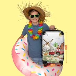 NoBoringSuitcases.com® Koffer Groot - Boerderij - Dieren - Trekker - Jongens - Trolley Koffer Met TSA-slot - Met Wielen - 90 Liter - Reiskoffer - 66 Cm -Reisopslagwinkel 1200x1200 985