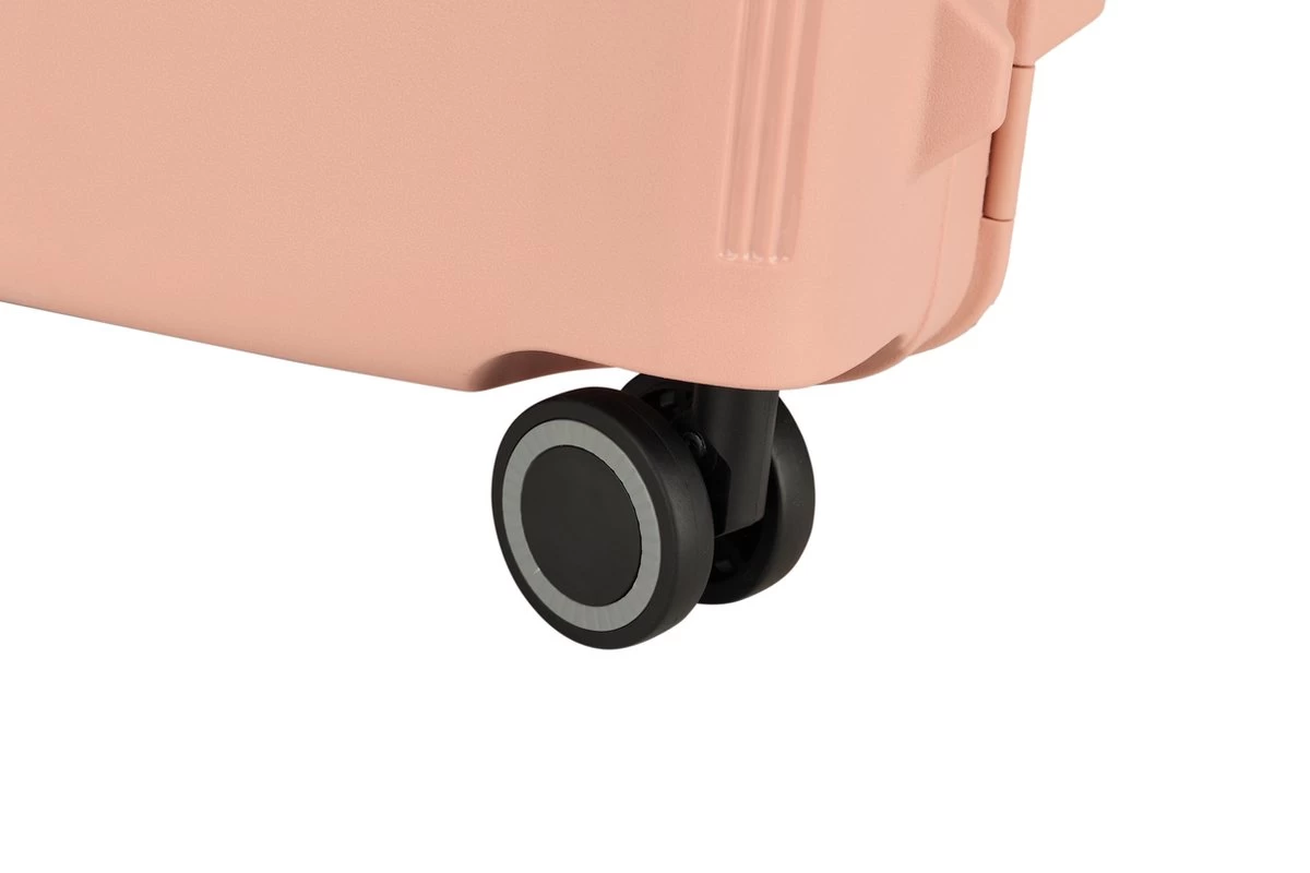 Decent Handbagage Koffer / Trolley / Reiskoffer - 55 Cm - 38 Liter - Polypropyleen - On-Tour - Roze 6 Decent Handbagage Koffer / Trolley / Reiskoffer - 55 Cm - 38 Liter - Polypropyleen - On-Tour - Roze - Afbeelding 6