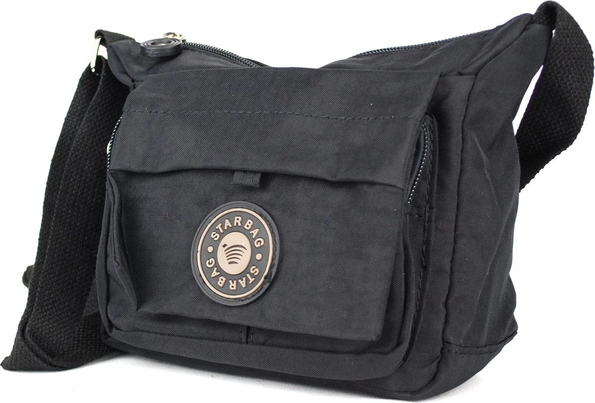 Starbag Reistas Crinkle-nylon Unisex Zwart - (0141-6) - Kleine Tas - 2 Starbag Reistas Crinkle-nylon Unisex Zwart - (0141-6) - Kleine Tas - - Afbeelding 2