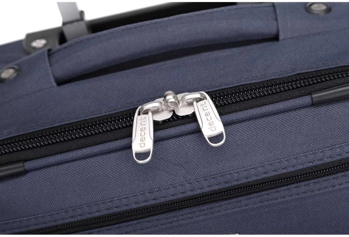 Decent Basic-Line Medium Trolley 63 Cm - Donkerblauw 4 Decent Basic-Line Medium Trolley 63 Cm - Donkerblauw - Afbeelding 4