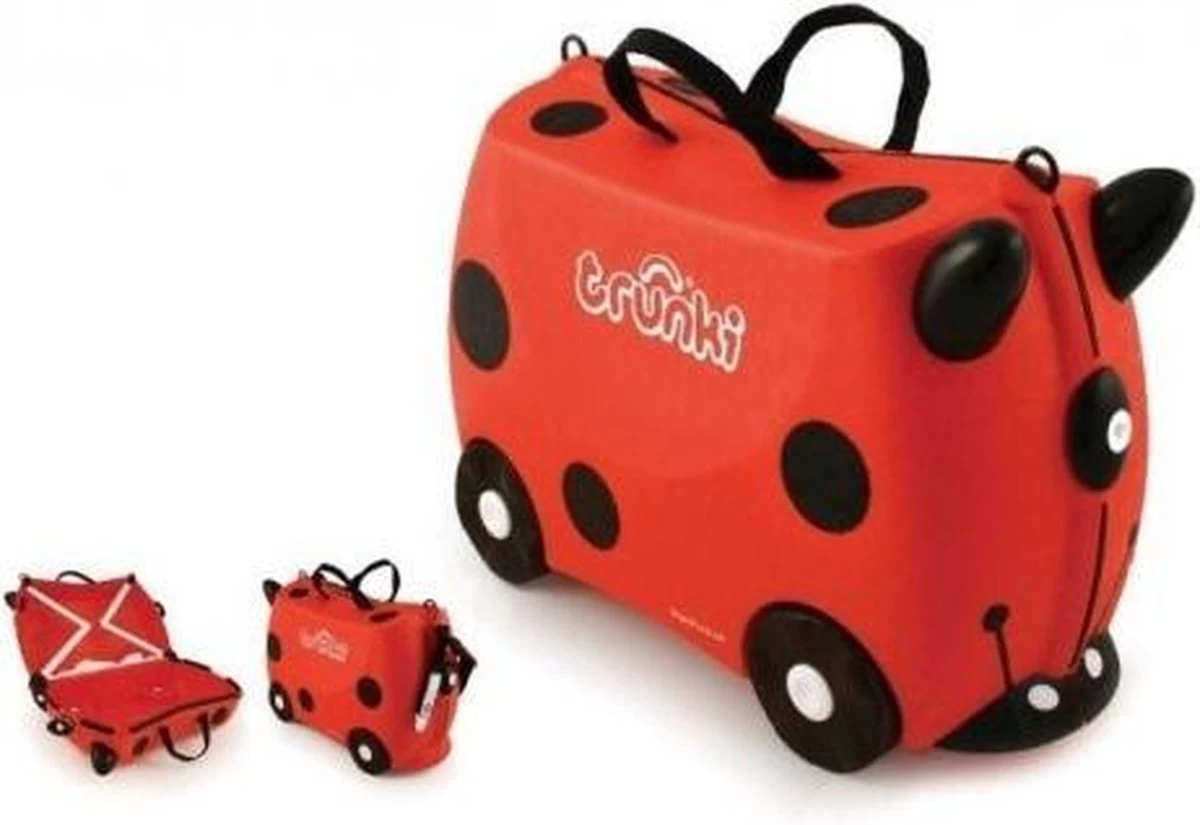 Trunki Ride-On Handbagage Koffer 46 Cm - Lieverheersbeestje Harley 12 Trunki Ride-On Handbagage Koffer 46 Cm - Lieverheersbeestje Harley - Afbeelding 12