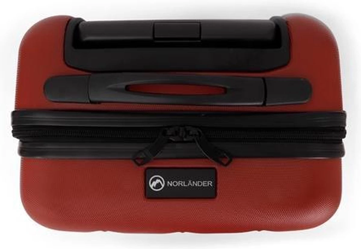 Norländer Cabin Size Trolley Squared Rood 4 Norländer Cabin Size Trolley Squared Rood - Afbeelding 4